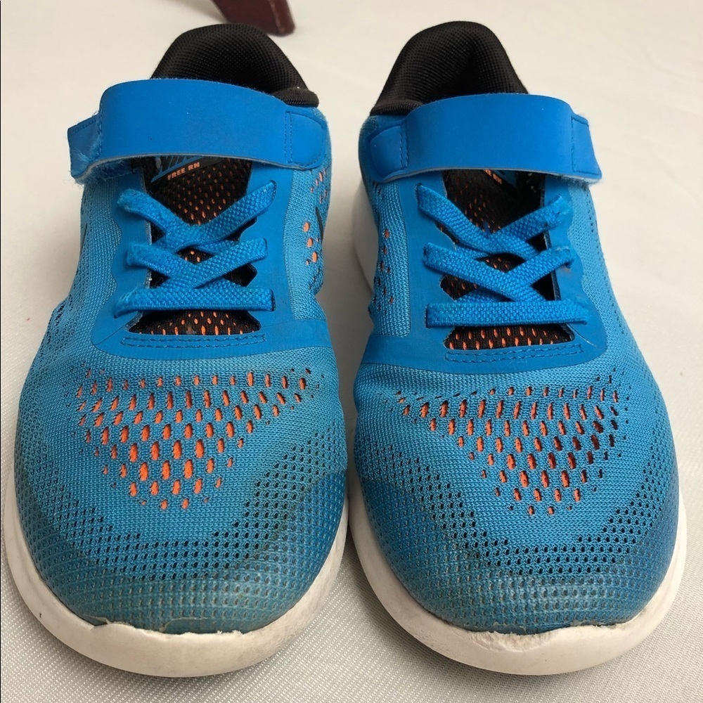 Nike Free RN blue black orange running sneakers